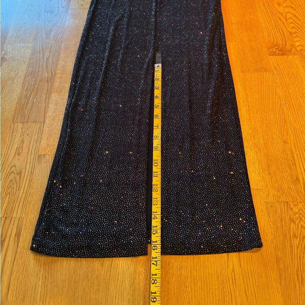 Vintage Black Sleeveless Dress With Multicoloured Sparkles - Picture 7 of 7